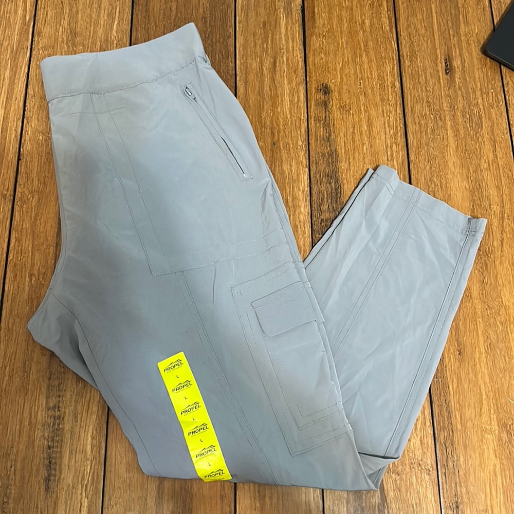 Grey cargo pants